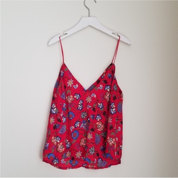 Seek the Label | LF | floral red cami tank top women’s size small - Picture 1 of 6